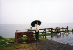 あいにくの雨
